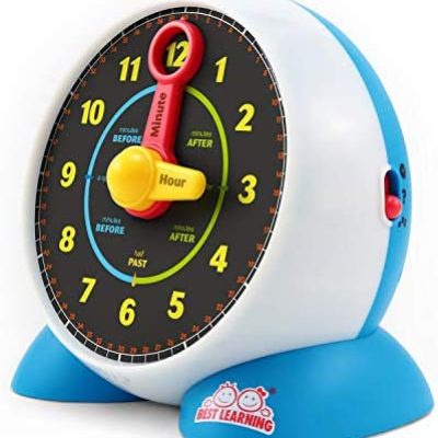 Shop BEST LEARNING Learning Clock – Educational Talking Learn to Tell Time Light-Up Toy with Quiz and Sleep Mode Lullaby Music for Toddlers & Kids Ages 3 to 6 Years Old