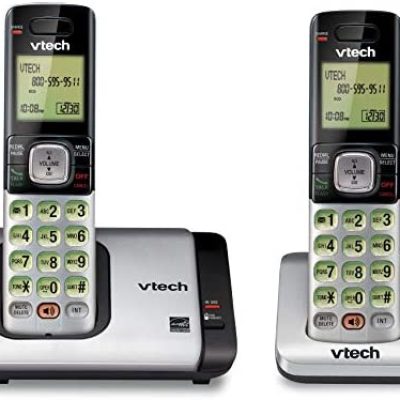 Discount VTech CS6719-2 2-Handset Expandable Cordless Phone with Caller ID/Call Waiting, Handset Intercom & Backlit Display/Keypad, Silver