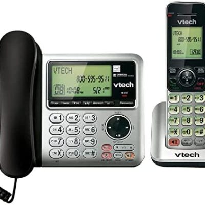 Shop VTech CS6649 Expandable Corded/Cordless Phone System with Answering System-Caller ID/Call Waiting & Handset/Base Speakerphones