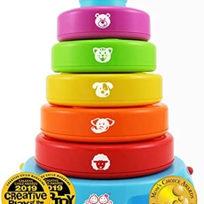 Discount BEST LEARNING Stack & Learn – Educational Activity Toy for Infants Babies Toddlers for 6 Month and up – Ideal Baby Toy Gifts