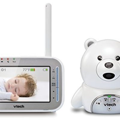 Discount VTech VM346 Bear Video Baby Monitor with Automatic Infrared Night Vision, Soothing Sounds & Lullabies, Temperature Sensor & 1,000 feet of Range