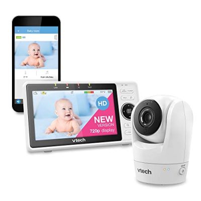 Shop VTech Upgraded Smart WiFi Baby Monitor VM901, 5-inch 720p Display, 1080p Camera, HD NightVision, Fully Remote Pan Tilt Zoom, 2-Way Talk, Free Smart Phone App, Works with iOS, Android