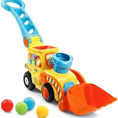 Discount VTech Pop-a-Balls Push & Pop Bulldozer,Yellow