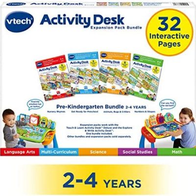 Discount VTech Activity Desk 4-in-1 Pre-Kindergarten Expansion Pack Bundle for Age 2-4