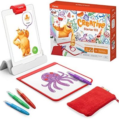 Shop Osmo – Creative Starter Kit for iPad – 3 Educational Learning Games – Ages 5-10 – Drawing, Word Problems & Early Physics – STEM Toy Gifts for Kids, Boy & Girl – Ages 5 6 7 8 9 10 (Osmo Base Included)